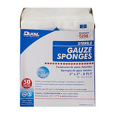 Dukal Sterile Gauze Sponge, 2 x 2 Inch